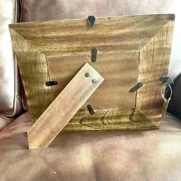 LAST ONE!!! Handmade Mango Wood Photo Frame Hand Carved Ornate Geometric Pattern - Picture 6 of 7